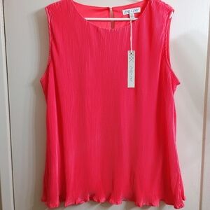 She and Sky Vibrant Coral Tank Top
